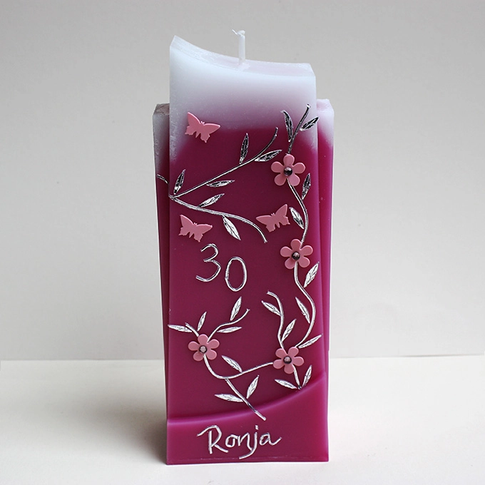 Geburtstagskerze Doppelspitz