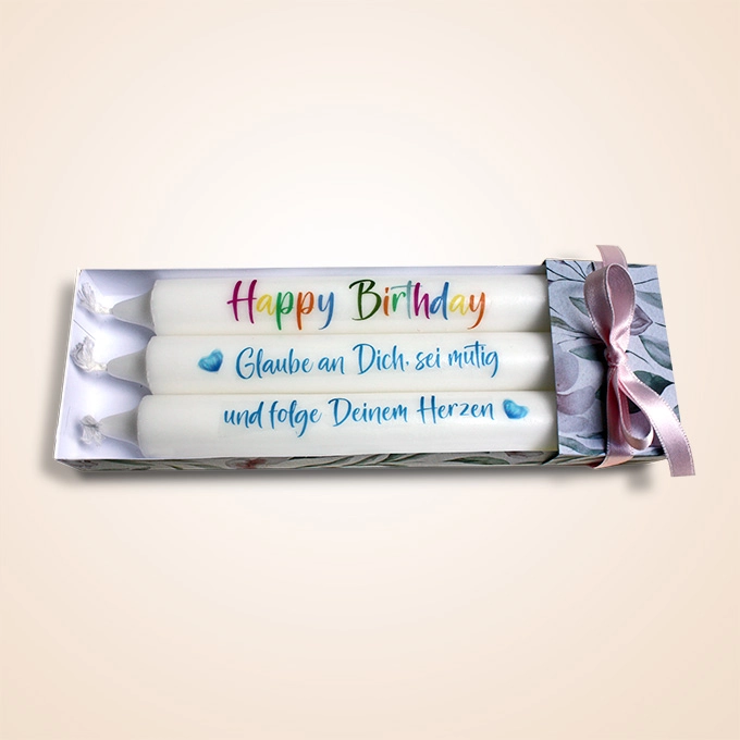 Geburtstagskerzen Geschenkset