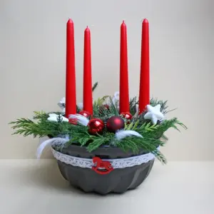 Gugelhupf Adventsgesteck