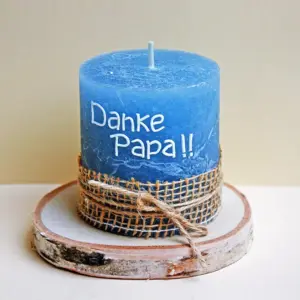 Vatertagskerze Rustik