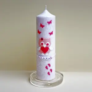 Kerze zur Geburt Geschenkidee