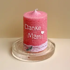 Kerze zum Muttertag »Glockenspitz«