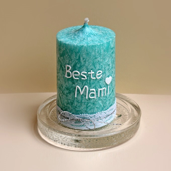 Kerze zum Muttertag »Glockenspitz«