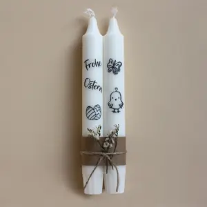 Osterkerzen, Frohe Ostern