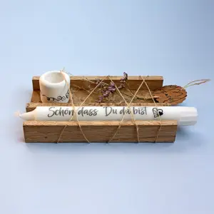 Schön, dass du da bist Kerzenset