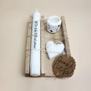 Mit dir ist die Welt schöner Kerzenset