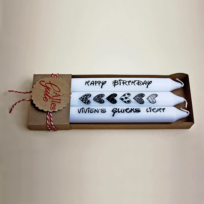 Geburtstagskerzen Geschenkset