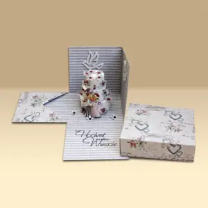 Explosionsbox Hochzeit Torte