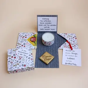 Explosionsbox Weihnachten weiß Päckchen