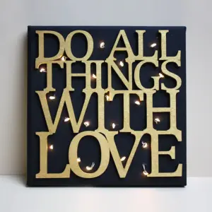 Keilrahmen beleuchtet