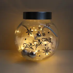 Beleuchtetes Bonbonglas