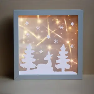 Bilderrahmen beleuchtet