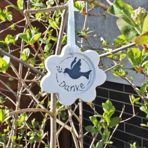 Raysinanhänger Blume Danke