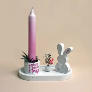 Kerzen-Ensemble »Hallo Hase«